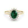 "Diana" emerald and diamond ring