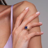 Princess cut Sapphire ring