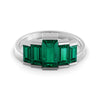 Emerald pyramid ring