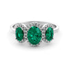 2.35 carat emerald and diamond ring