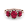 2.35 carat ruby ​​and diamond ring