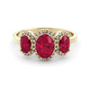 2.35 carat ruby ​​and diamond ring