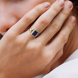 1.45 carat sapphire ring and diamonds