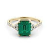 Emerald and Diamond "Carla" ring