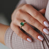 Emerald and Diamond "Carla" ring