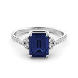 Sapphire and Diamond "Carla" Ring