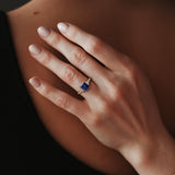 Sapphire and Diamond "Carla" Ring