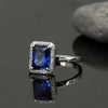 Halo diamond ring sapphire 3.01 carat