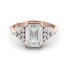 Moissanite - Diamond art deco ring