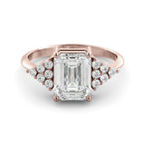 Moissanite - Diamond art deco ring