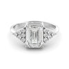 Moissanite - Diamond art deco ring