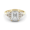 Moissanite - Diamond art deco ring