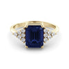 Art deco sapphire and diamond ring