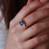 Art deco sapphire and diamond ring