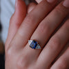 Art deco sapphire and diamond ring