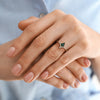 טבעת כתר Emerald Kite ויהלומים