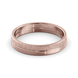 Half Matte half polished wedding ring