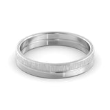 Half Matte half polished wedding ring